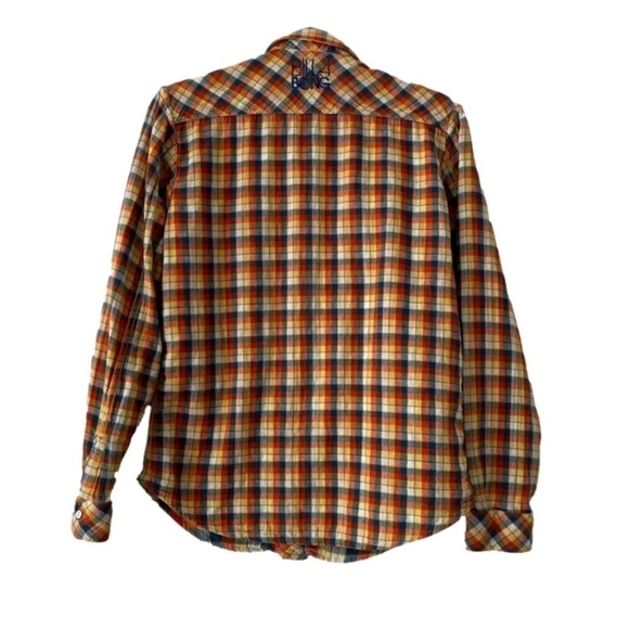 Reversible Billabong plaid flanel snap closure flannel long sleeve plaid shirt M - Picture 2 of 9